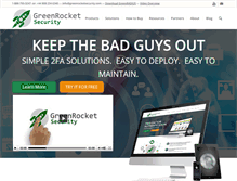 Tablet Screenshot of greenrocketsecurity.com